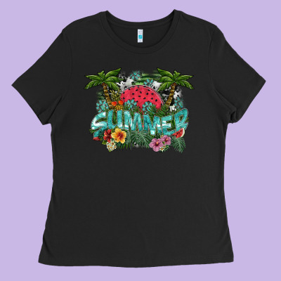 Summer Ladies Tee Designed By Sublimationcraftshop