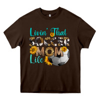 Chocolate Brown livin' that soccer mom life Heavy Core Tee - HRA Design Shop
