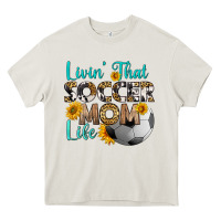 Cream livin' that soccer mom life Heavy Core Tee - HRA Design Shop