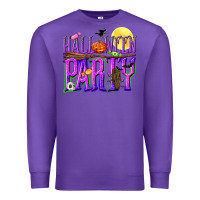 Purple Halloween party Premium Sweatshirt - NancyCooperArtShop