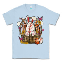 Dusty Blue easter basket sports Classic Tee - MaliasSmallBusiness