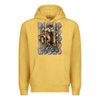 Antique Gold Rodeo Cowboy bull western Premium Hoodie - HowdyJamesFarm