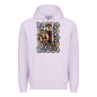 Lilac Rodeo Cowboy bull western Premium Hoodie - HowdyJamesFarm