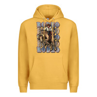 Mustard Rodeo Cowboy bull western Premium Hoodie - HowdyJamesFarm