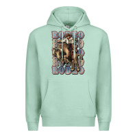 Seafoam Rodeo Cowboy bull western Premium Hoodie - HowdyJamesFarm