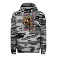 Slate Camo Rodeo Cowboy bull western Premium Hoodie - HowdyJamesFarm
