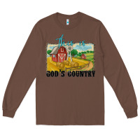 Chestnut this is god's country Long Sleeve Tee - MaliasSmallBusiness