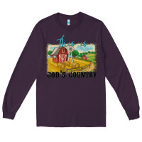 Plum this is god's country Long Sleeve Tee - MaliasSmallBusiness