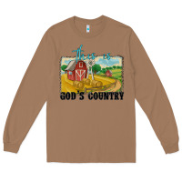 Toasted Coconut this is god's country Long Sleeve Tee - MaliasSmallBusiness