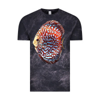 Cloud Black Discus Fish Vintage Tee - LillyAllenDesigns