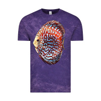 Cloud Purple Discus Fish Vintage Tee - LillyAllenDesigns
