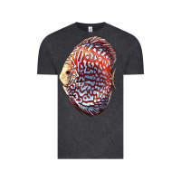 Vintage Black Discus Fish Vintage Tee - LillyAllenDesigns