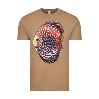 Vintage Coffee Discus Fish Vintage Tee - LillyAllenDesigns