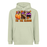 Matcha Tis' the season Football purple helmet Heavyweight Hoodie - NancyCooperArtShop