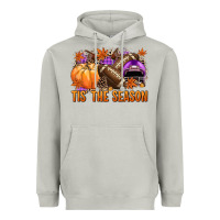 Moon Dust Tis' the season Football purple helmet Heavyweight Hoodie - NancyCooperArtShop
