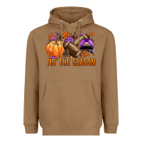 Toasted Coconut Tis' the season Football purple helmet Heavyweight Hoodie - NancyCooperArtShop