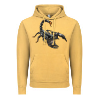 Vintage Mustard scorpion Vintage Hoodie - LillyAllenDesigns