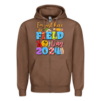 Chestnut im just here for field day 2024 Zipper Hoodie - Artiststas