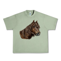 Oil Green missouri horse Urban Heavy Tee - LillyAllenDesigns