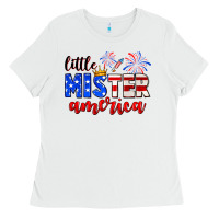 White little mister america Ladies Tee - Neo Western