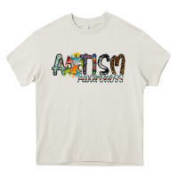 Cream autism awareness Heavy Core Tee - SublimationCraftShop