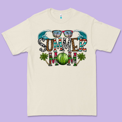 Summer Mom Premium Tee Designed By Cowhidedigitalart