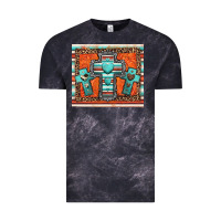 Cloud Black turquoise gemstone crosses Vintage Tee - Jasminsmagicworld