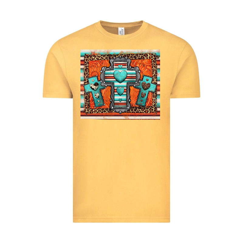 Turquoise Gemstone Crosses Vintage Tee by Jasminsmagicworld | Teevron