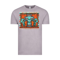 Vintage Zinc turquoise gemstone crosses Vintage Tee - Jasminsmagicworld