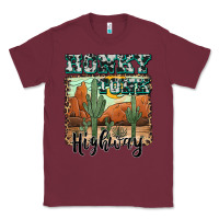 Burgundy honky tonk highway Classic Tee - AdoDesignShop