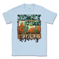 Dusty Blue honky tonk highway Classic Tee - AdoDesignShop