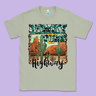 Honky Tonk Highway Classic Tee Designed By Adodesignshop