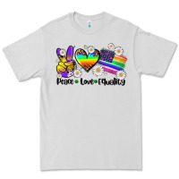 Dove Grey peace love  equality Premium Tee - AdoDesignShop
