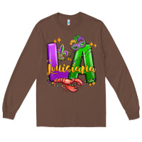 Chestnut louisiana mardi gras Long Sleeve Tee - MaliasSmallBusiness