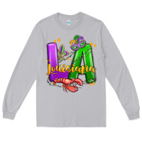 Moon Dust louisiana mardi gras Long Sleeve Tee - MaliasSmallBusiness
