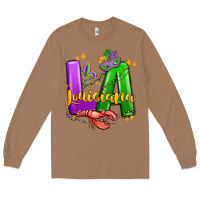 Toasted Coconut louisiana mardi gras Long Sleeve Tee - MaliasSmallBusiness
