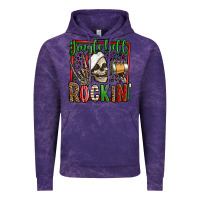 Cloud Purple jingle bell rockin skeleton christmas Vintage Hoodie - Jasminsmagicworld