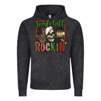 Jingle Bell Rockin Skeleton Christmas Vintage Hoodie | Teevron