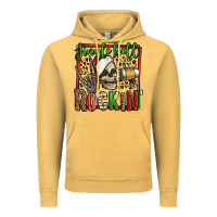 Vintage Mustard jingle bell rockin skeleton christmas Vintage Hoodie - Jasminsmagicworld