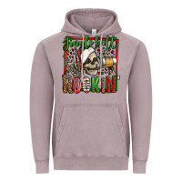 Vintage Zinc jingle bell rockin skeleton christmas Vintage Hoodie - Jasminsmagicworld