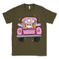 Army Green easter bunny and truck Classic Tee - MaliasSmallBusiness