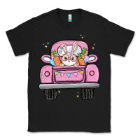 Black easter bunny and truck Classic Tee - MaliasSmallBusiness