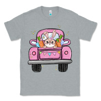 Heather Grey easter bunny and truck Classic Tee - MaliasSmallBusiness