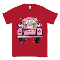 Red easter bunny and truck Classic Tee - MaliasSmallBusiness