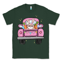 Sports Green easter bunny and truck Classic Tee - MaliasSmallBusiness
