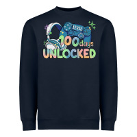 Navy level 100 days unlocked Heavyweight Sweatshirt - MaliasSmallBusiness