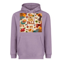 Lavender Hello Fall Heavyweight Hoodie - texasbilliewilder