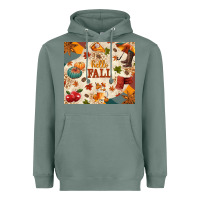Sage Hello Fall Heavyweight Hoodie - texasbilliewilder