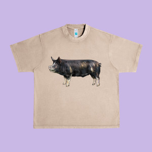 Berkshire Pig Urban Heavy Tee Designed By Lillyallendesigns