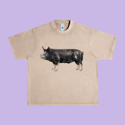 Berkshire Pig Urban Heavy Tee Designed By Lillyallendesigns